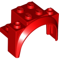 Lego auto blatník 4x2 1/2x2 1/3, červená (6102586)
